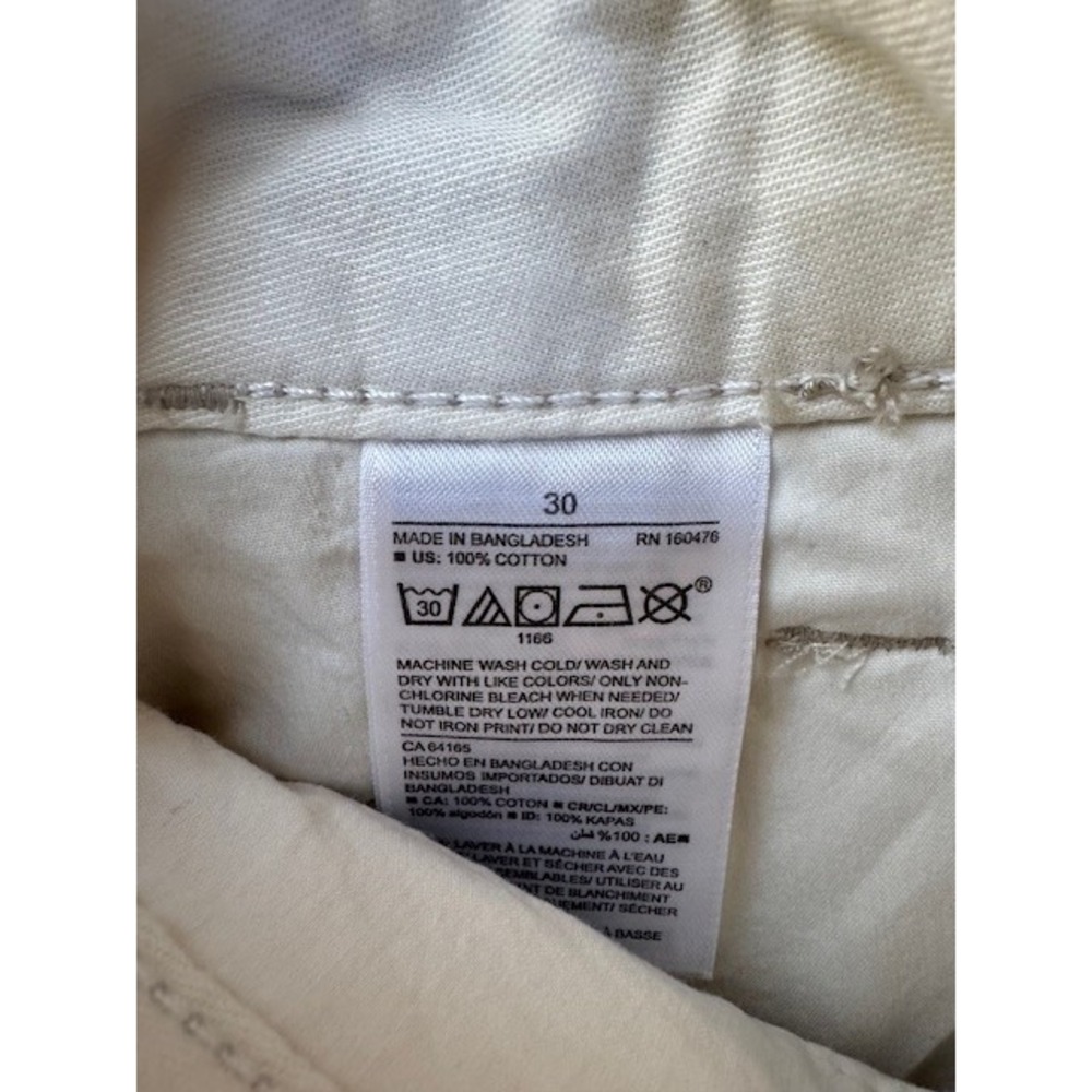 Old Navy Chino Shorts Mens 30 Khaki Tan Slim Flat Front 10" Inseam Preppy NWT - Picture 5 of 8